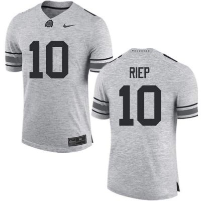 NCAA Ohio State Buckeyes Men's #10 Amir Riep Gray Nike Football College Jersey BCQ1545IN